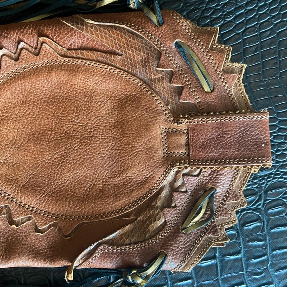 Vintage Italian Leather Cowboy Boots - Made in Italy - Picture 11 of 15